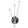 Applique 3L métal noir 578lm