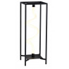 Lampe serpent blanc métal noir 850 lm