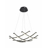 Suspension gaufre noir D59 2000lm CCT télécommande