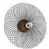 Plafonnier/Applique rosace D40 noir