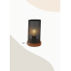 Lampe fil noir et bois 
