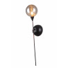 Applique en métal marron /verre boule 