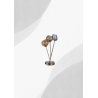 Lampe 3L v.fumé nickel satiné 