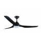 Ventilateur noir pales 142cm avec lumière