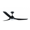 Ventilateur noir pales 142cm avec lumière