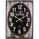 Horloge ovale bois 