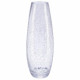 Vase H40 verre craquelé 