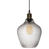 Suspension verre boule fumé