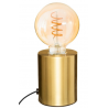Lampe tube doré