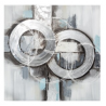 Tableau abstrait gris 78x78