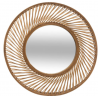Miroir rond bambou D72