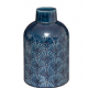 Vase bouteille céramique bleu 3d H21
