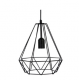 Suspension métal noir fil D25