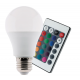 Ampoule RGB standard 7w 470lm avec télécommande 
