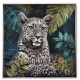 Toile fauve cadre argent bu/ve jaguar 