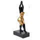 Sculpture femme nr/or H40 ASS 1