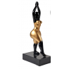 Sculpture femme nr/or H40 ASS 1