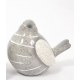 Oiseau céramique grise