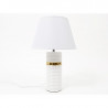Lampe en céramique blc/orc H44