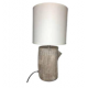 Lampe Timber abat-jour blanc