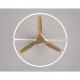 Ventilateur LED et bois 75W