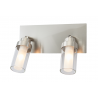 Spot 2L acier et verre IP44