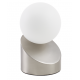 Lampe tactile verre et métal N/sat