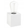 Lampe cube blanc