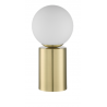 Lampe tactile verre et métal doré