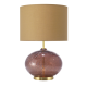 Lampe Vulkanic marsala abat-jour beige