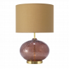 Lampe Vulkanic marsala abat-jour beige