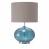 Lampe Vulkanic bleu abat-jour gris