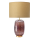 Lampe Vulkanic marsala abat-jour beige