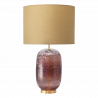 Lampe Vulkanic marsala abat-jour beige