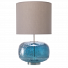 Lampe Vulkanic bleu abat-jour gris
