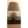 Lampe marron abat-jour marron