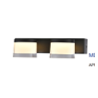 Applique 2L NOIR IP44 