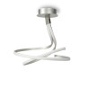 Plafonnier silver double lampe 50w