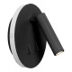 Applique liseuse 3+6w 620 lm noir