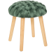 Tabouret tricot vert