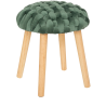 Tabouret tricot vert