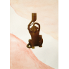 Lampe métal doré singe