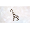 Lampe métal doré girafe