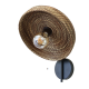 Applique arc alfa tressé marron/naturel/marron
