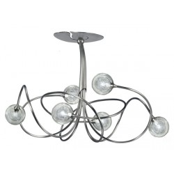 Lustre Niobe 6 lumières nickel LUNIOB6NIS100C