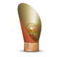 Lampe Spoon XL bois/champagne/terracotta