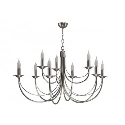 Chatelet lustre 9 lumières Nickel LUCHAT9NI