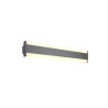 Applique anthracite H60cm 8w 900lm