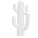 Déco cactus blanc extérieur 
