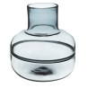Vase verre bleu H24